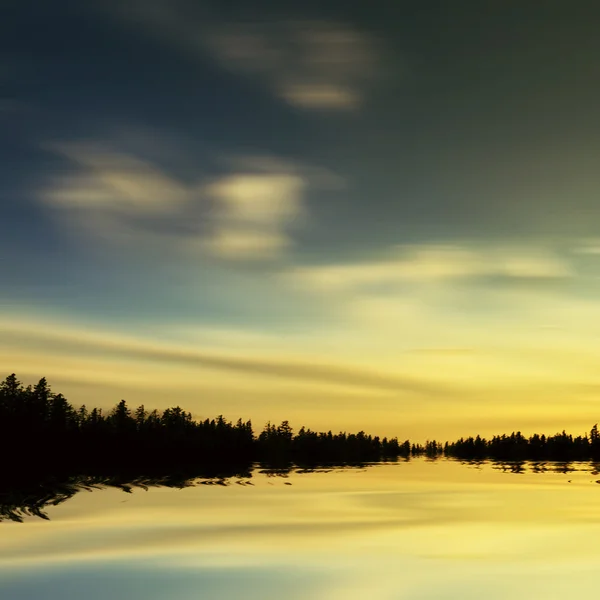 Schilderachtige zonsondergang landschap — Stockfoto