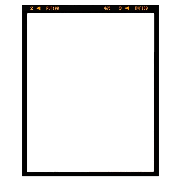 Medium Format Color Film Frame Blank Large Format Blank Film — Stock Photo, Image