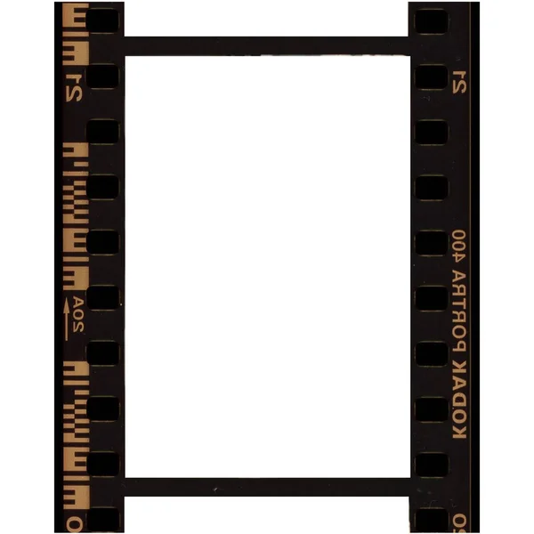 Medium Format Color Film Frame Blank Large Format Blank Film — Stock Photo, Image