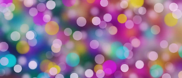 Bunte Bokeh Lichter Bokeh Lichter Hintergrund Hintergrund Der Urlaubskarte — Stockfoto