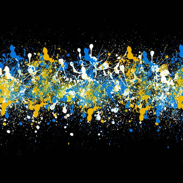Uitdrukking Blauw Gele Kleur — Stockfoto