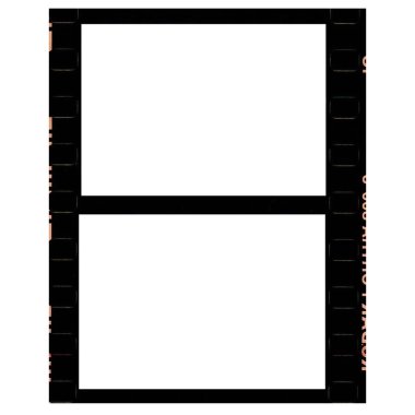 Orta format renk film çerçevesi. Boş büyük biçim boş film negatif veya resim çerçevesi, boş fotoğraf alanı.