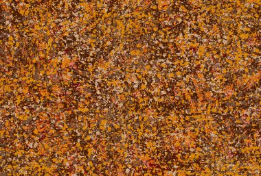 Sıcak renklerde küçük soyut sıçramalar.