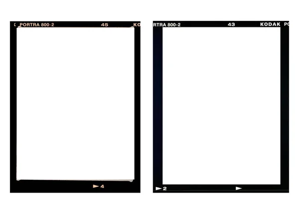 Medium Format Color Film Frame Blank Large Format Blank Film — Stock Photo, Image