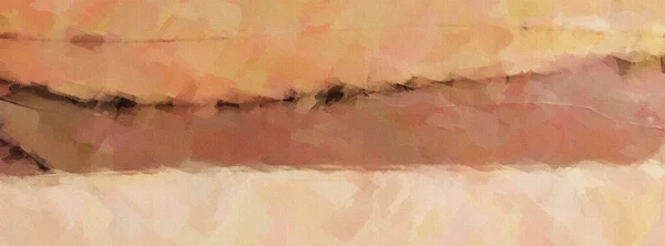 Горизонтальный Рисунок Холсте Бежевых Тонах Имитация Живописи Маслом Иллюстрация — стоковое фото