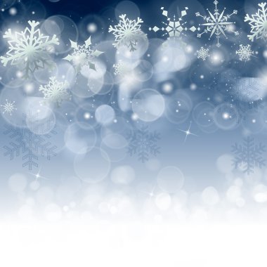 Kar taneli Noel kartı