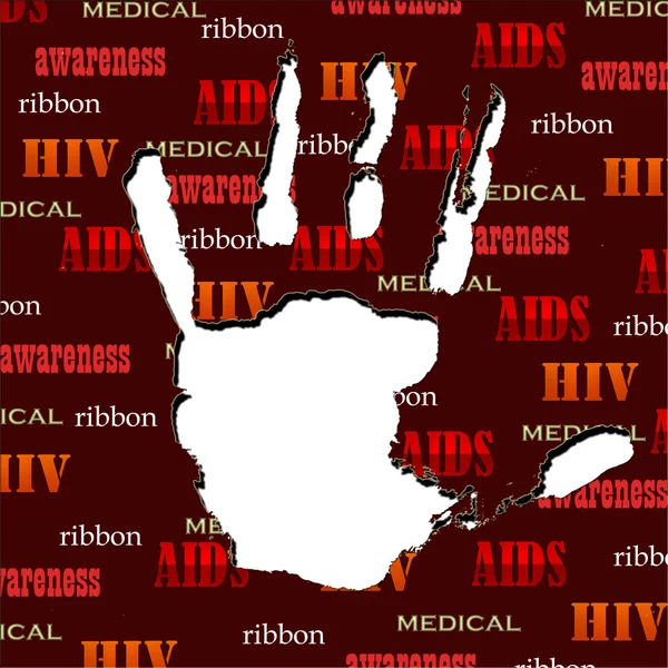 Stop AIDS background — Stock Photo, Image