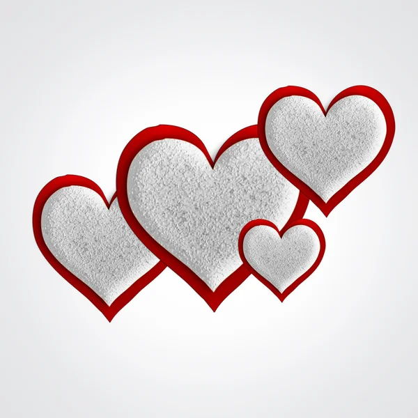 Valentines day card with hearts — Stock Photo, Image