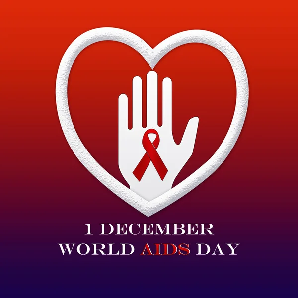 1 grudnia Światowy dzień Aids — Zdjęcie stockowe