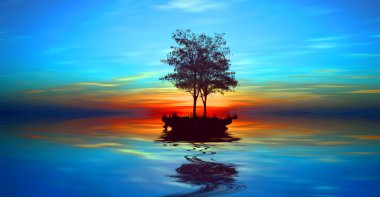 kuşlar güzel manzara