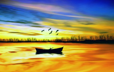 kuşlar güzel manzara