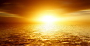 Denizde gün batımı