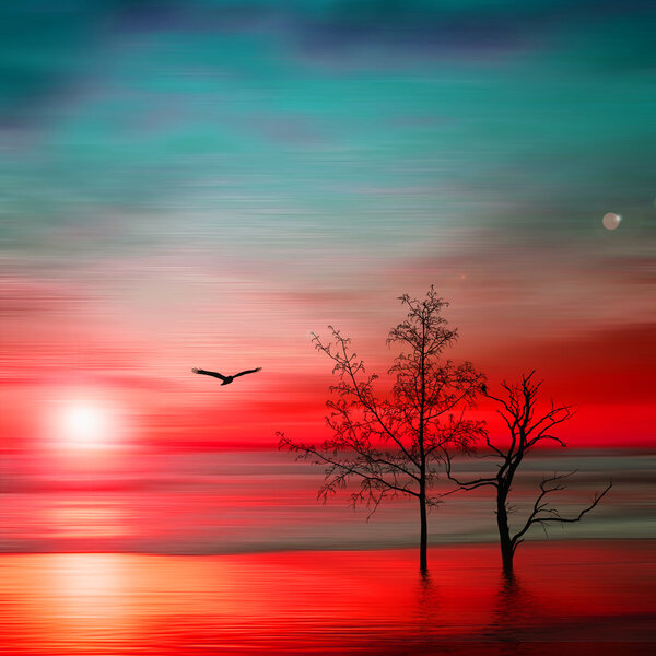 Beautiful saturated landscape