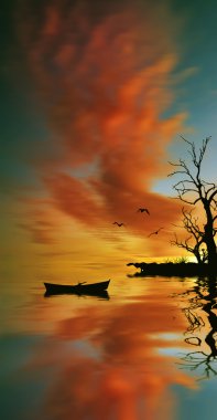 güzel renkli manzara