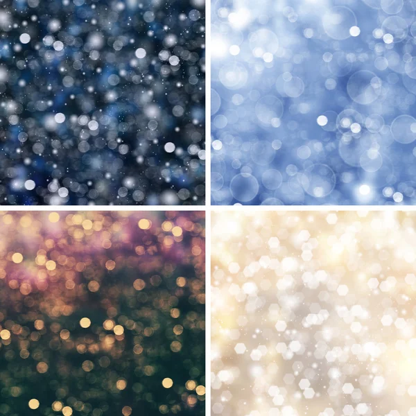 Set di bellissimi sfondi Bokeh — Foto Stock