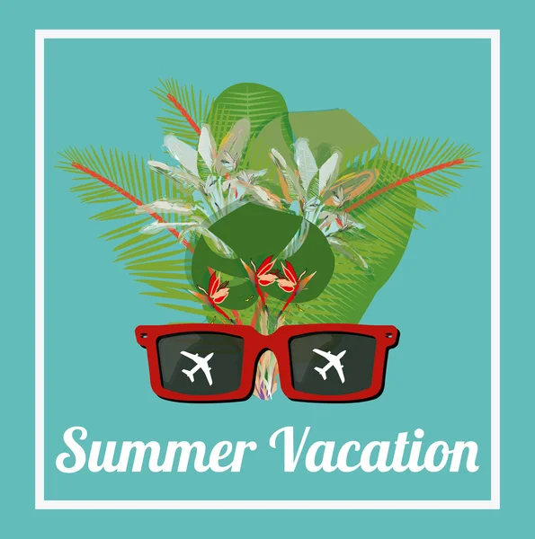 Yaz tatili mavi renk ve beyaz bir çerçeve — Stok fotoğraf