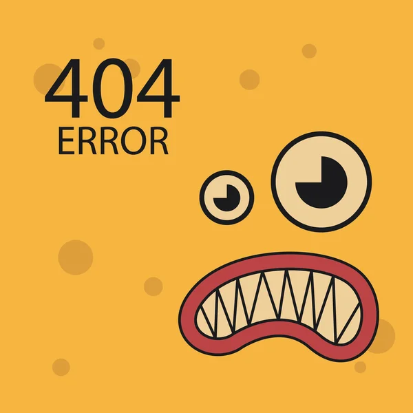 404 Fehlerkonexion über Farbhintergrund — Stockvektor
