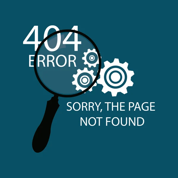 404 errore di conessione su sfondo a colori — Vettoriale Stock