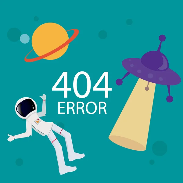 Conexion de error 404 sobre fondo de color — Vector de stock