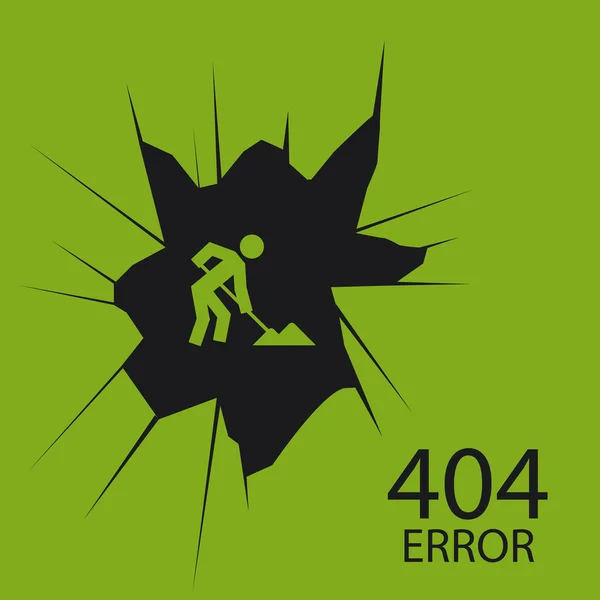 เกิดข้อผิดพลาด 404 ขึ้นบนพื้นหลังสี — ภาพเวกเตอร์สต็อก