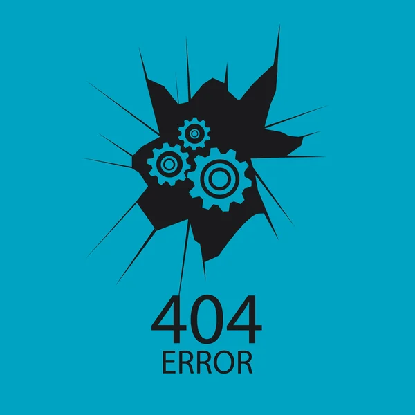 404 error conexion over color background — Stock Vector