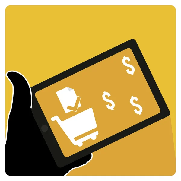 online ödeme düz illüstrasyon renk