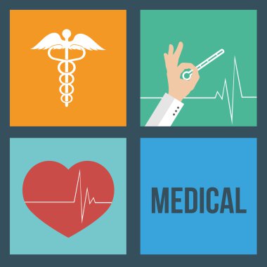 tıbbi yardım, renkler zemin ayarla