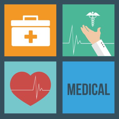 tıbbi yardım, renkler zemin ayarla