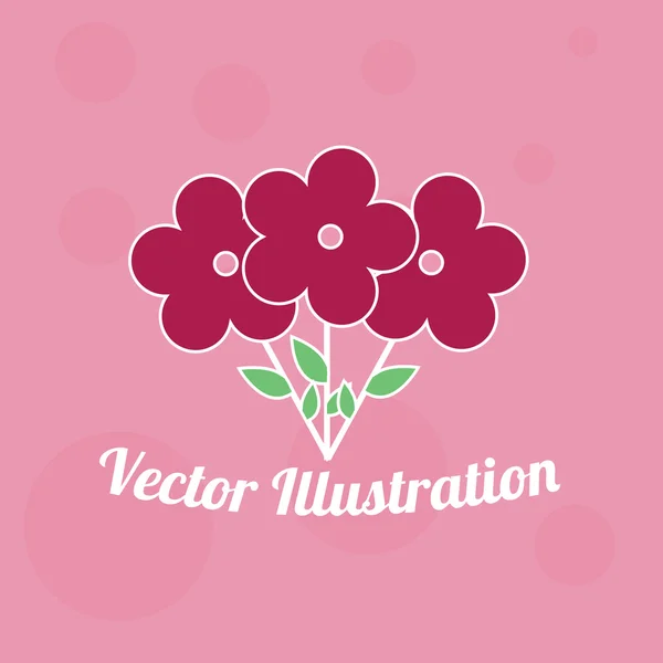 Diseño de flores — Vector de stock