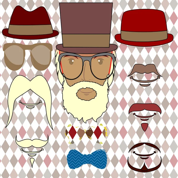 Hipster Vector — Stock Vector