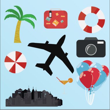 seyahat etmek tasarlamak vektör