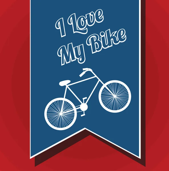 Design amour du cyclisme — Image vectorielle