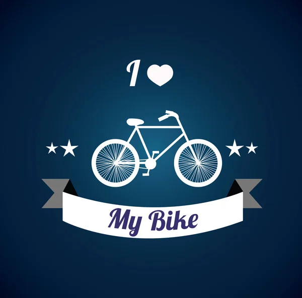 Diseño amor del ciclismo — Vector de stock