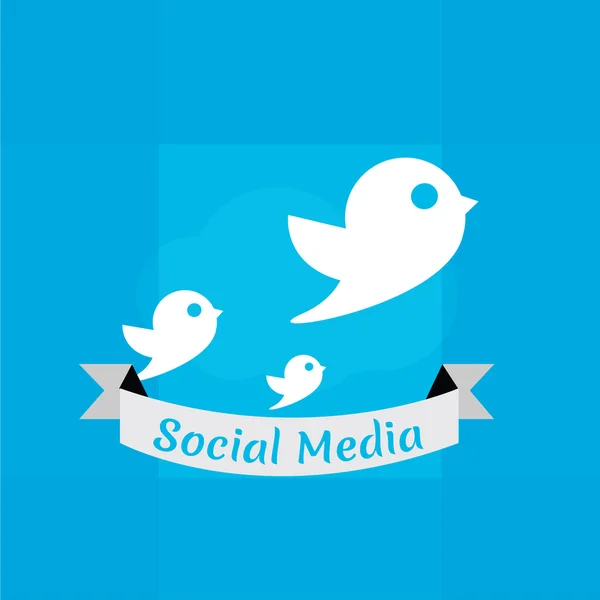 Social Media Design — Stock Vector