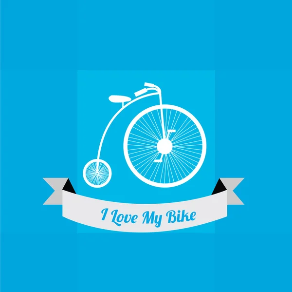 Diseño amor del ciclismo — Vector de stock