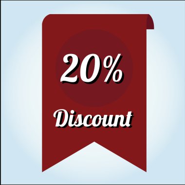 İllüstrasyon renk arka plan üzerinde indirim