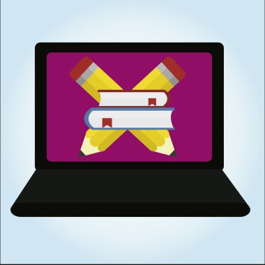 Laptop tasarım renk arka plan üzerinde