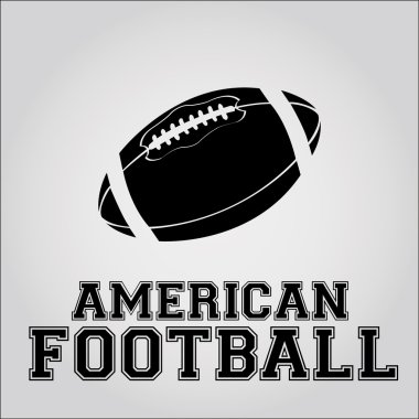 Amerikan futbolu tasarım renk arka plan üzerinde