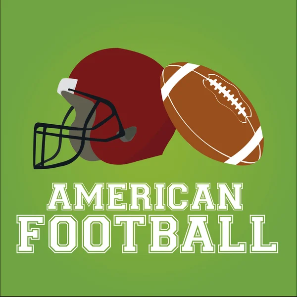 American Football desing über Farbhintergrund — Stockvektor