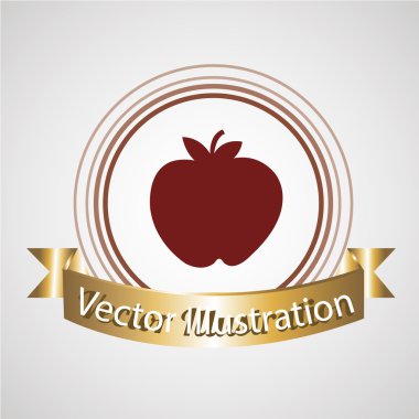 Gıda simgesinin rengi arka plan üzerinde 