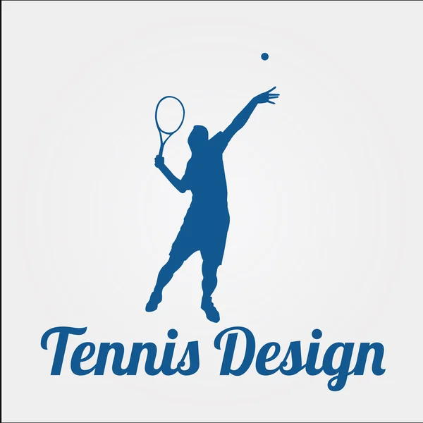 Tennis design över färgbakgrund — Stock vektor