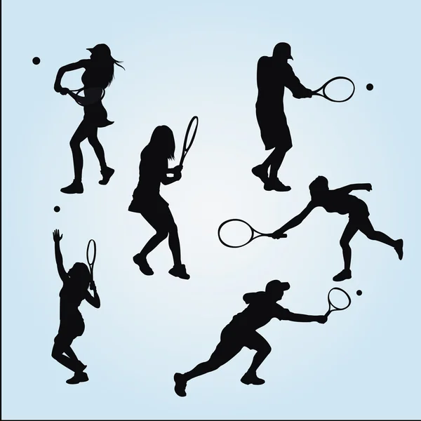 Tennis design sur fond de couleur — Image vectorielle