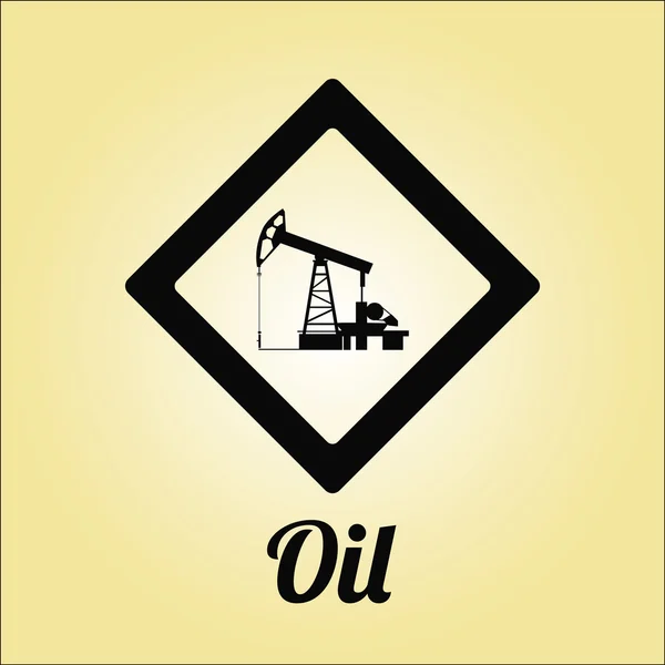 Oil or combustible illustration over color background — Stock Vector