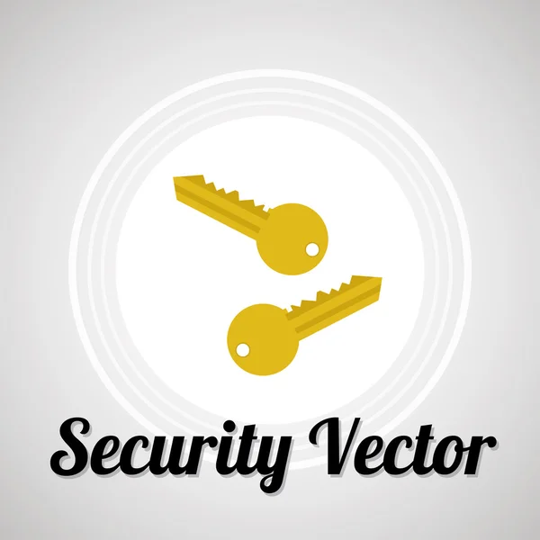Güvenlik sistem gri renkli bacgr üzerinde web veya bilgisayar vektör için — Stok Vektör