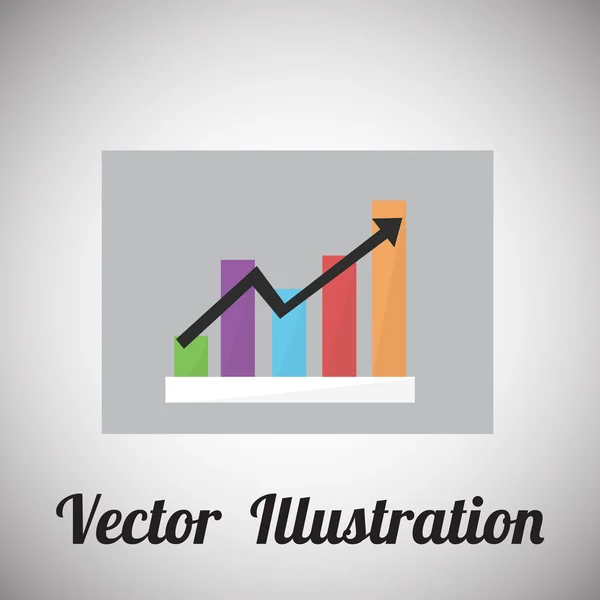 Barer data illustration över grå färgbakgrund — Stock vektor