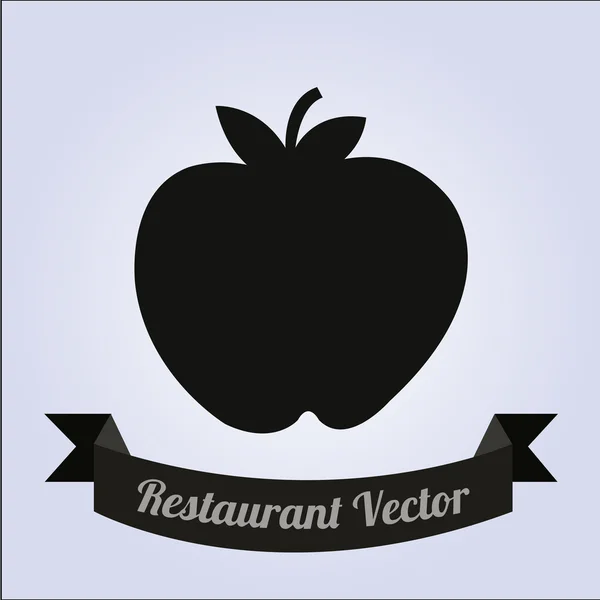 Restaurante Ilustración sobre fondo de color — Vector de stock