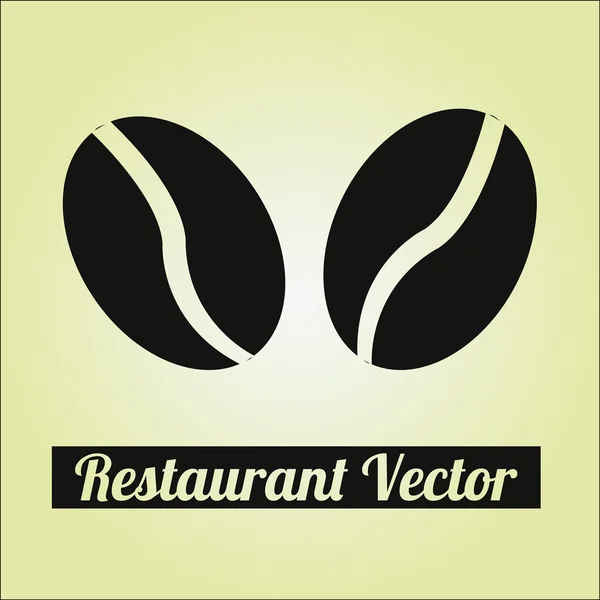 Restaurante Ilustración sobre fondo de color — Vector de stock