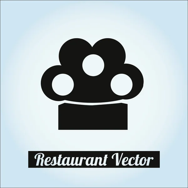 Restaurant Illustration over color background — Stock Vector