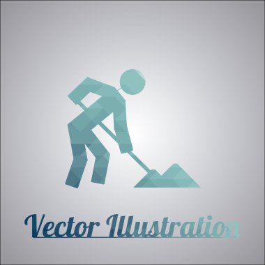 adam gri renkli arka plan üzerinde iş başında