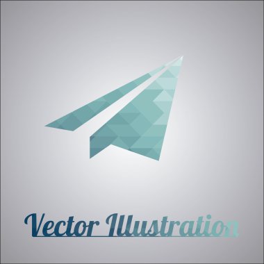 Kağıt Uçak üzerinde gradyan arka planı